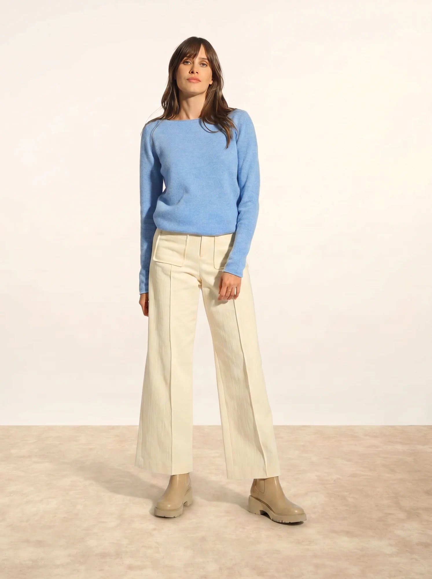 GRACE pull col bateau ciel