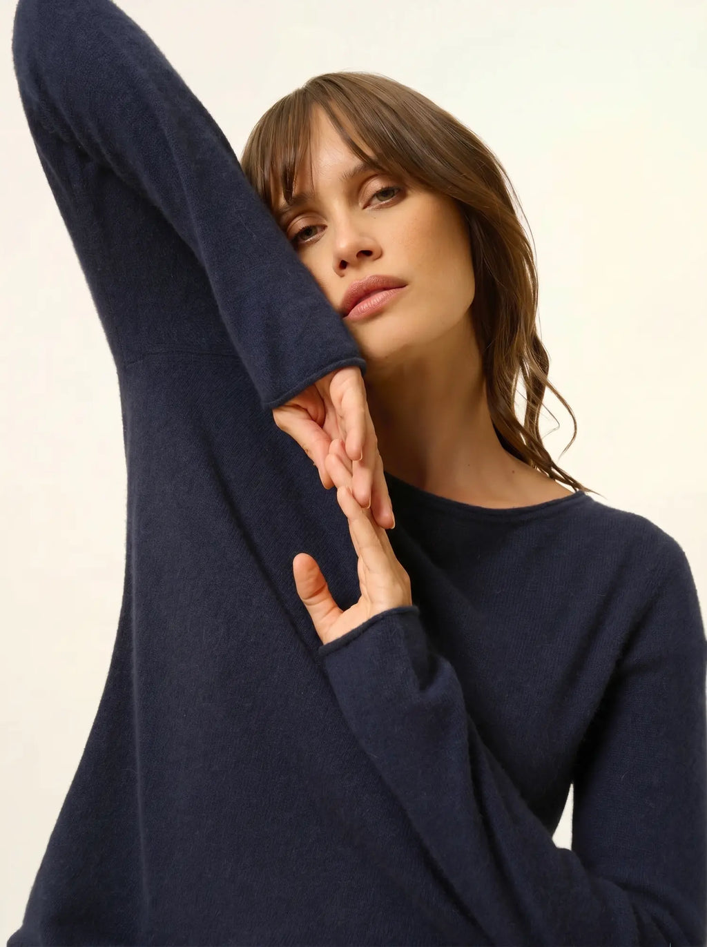 GRACE pullover u-boot-ausschnitt marineblau