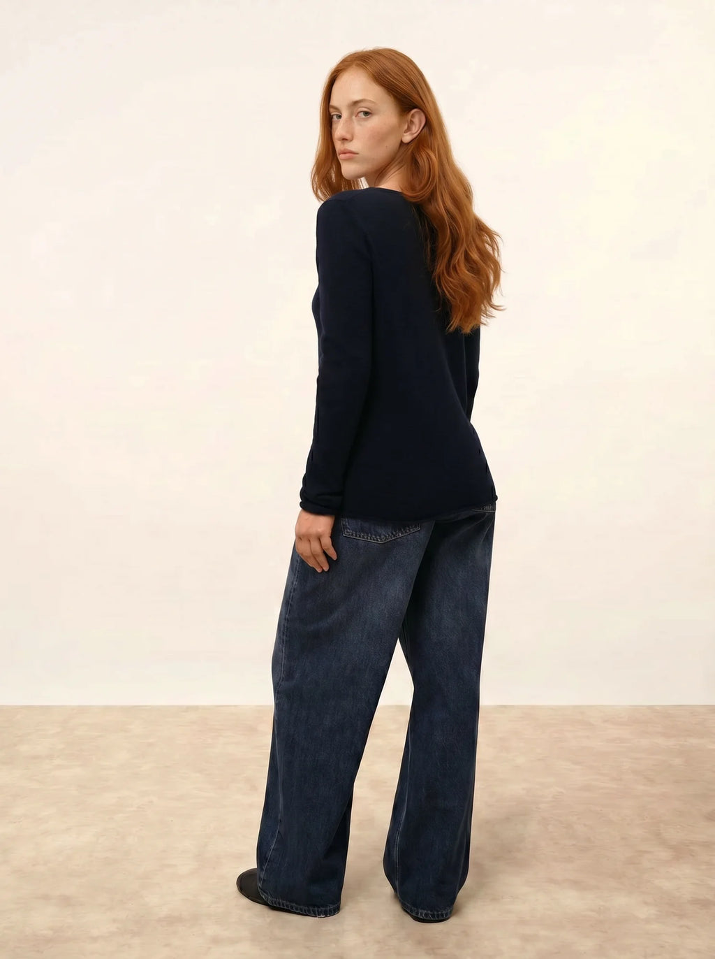 GRACE pullover u-boot-ausschnitt marineblau