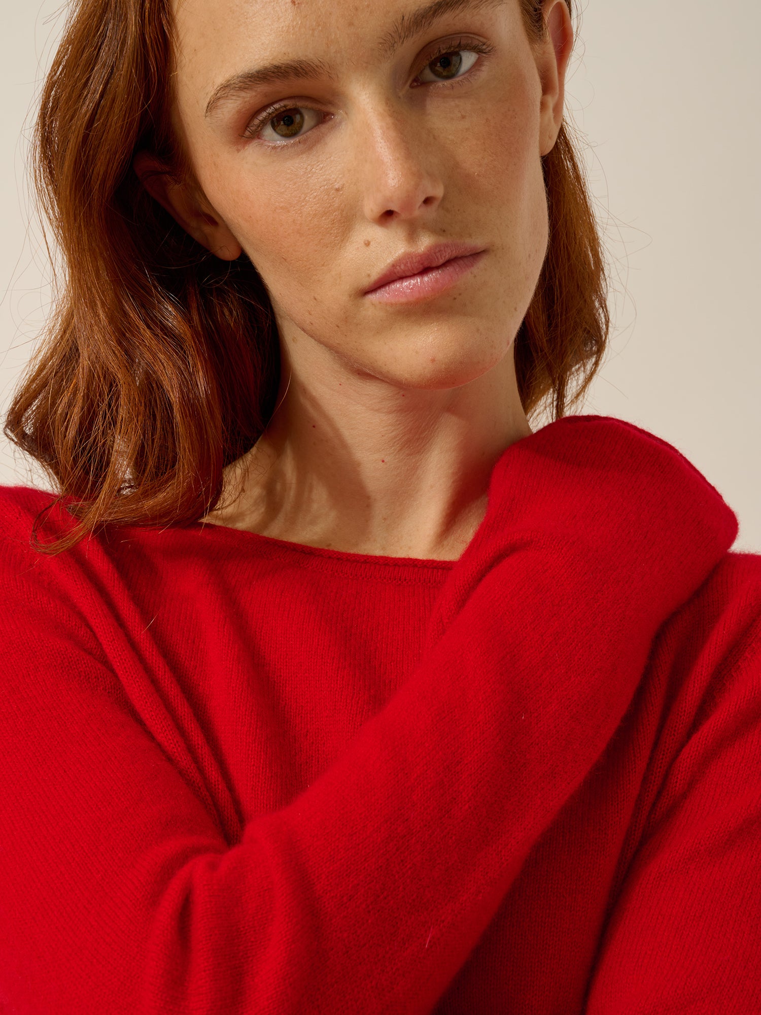 GRACE pull col bateau rouge