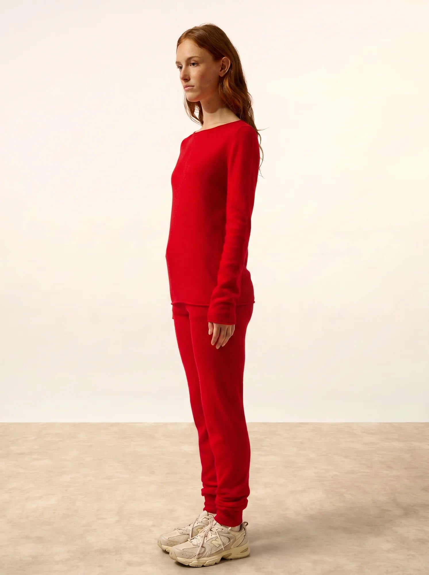 GRACE pullover u-boot-ausschnitt rot