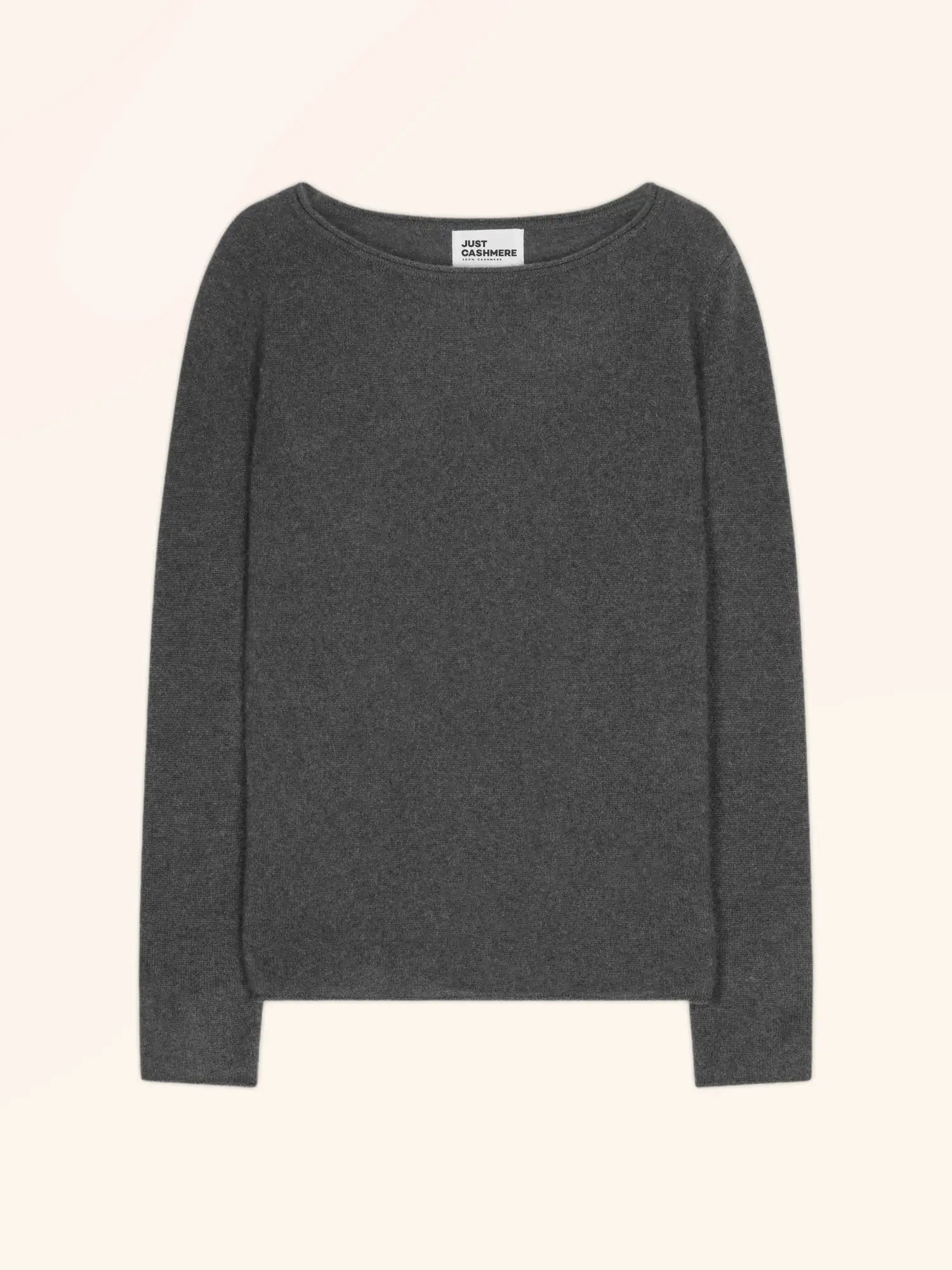 GRACE pullover u-boot-ausschnitt anthrazit meliert