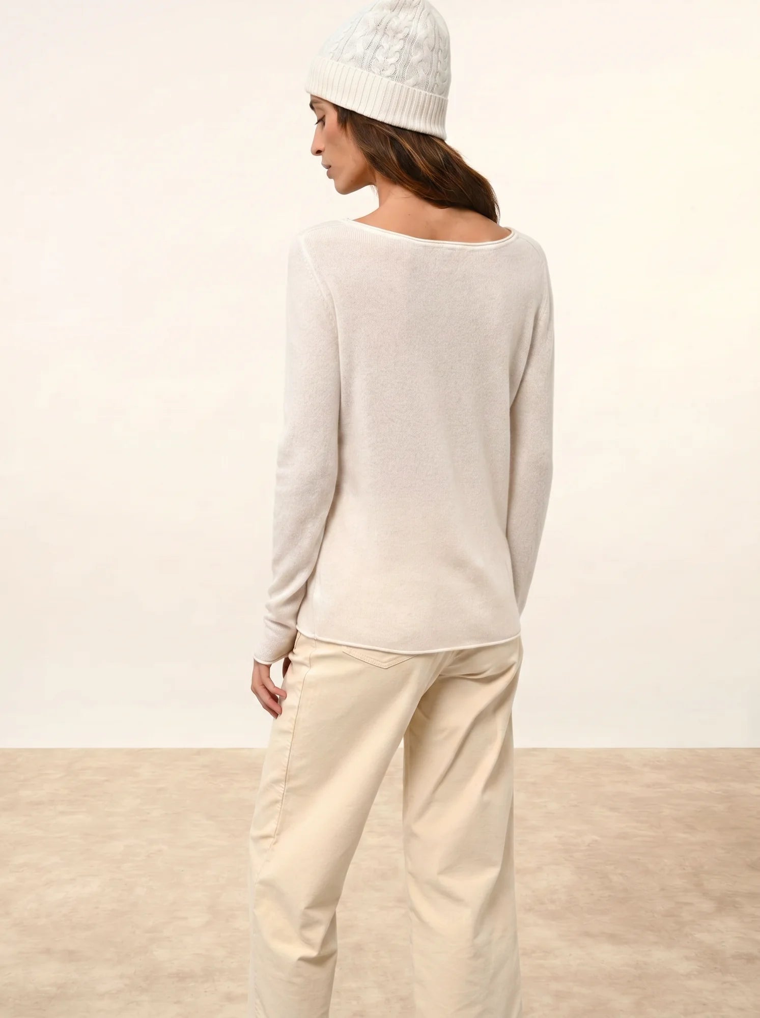 GRACE pullover u-boot-ausschnitt elfenbein