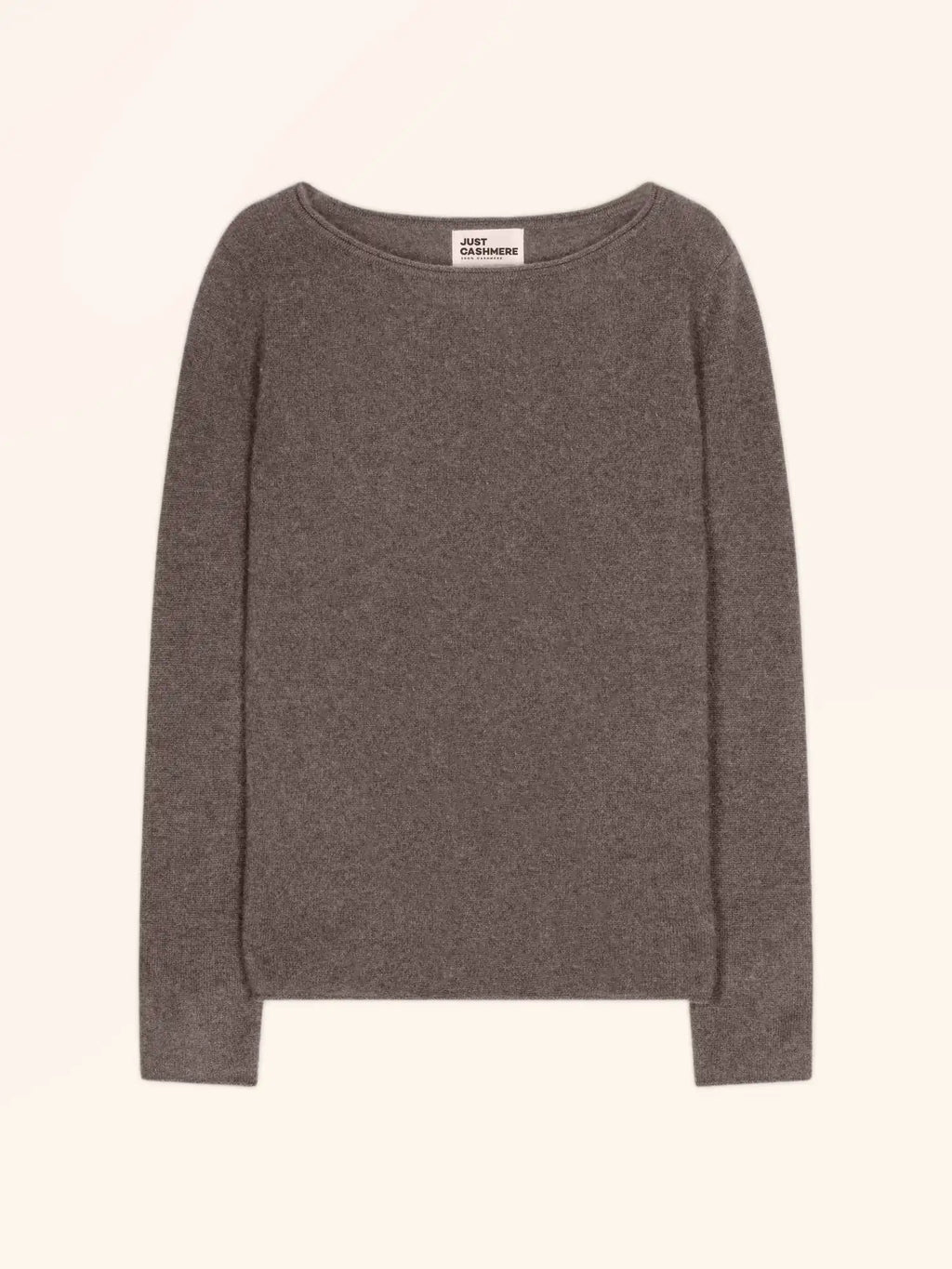 GRACE pullover u-boot-ausschnitt taupe meliert