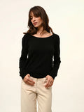 FIONA pullover rundhalsausschnitt schwarz