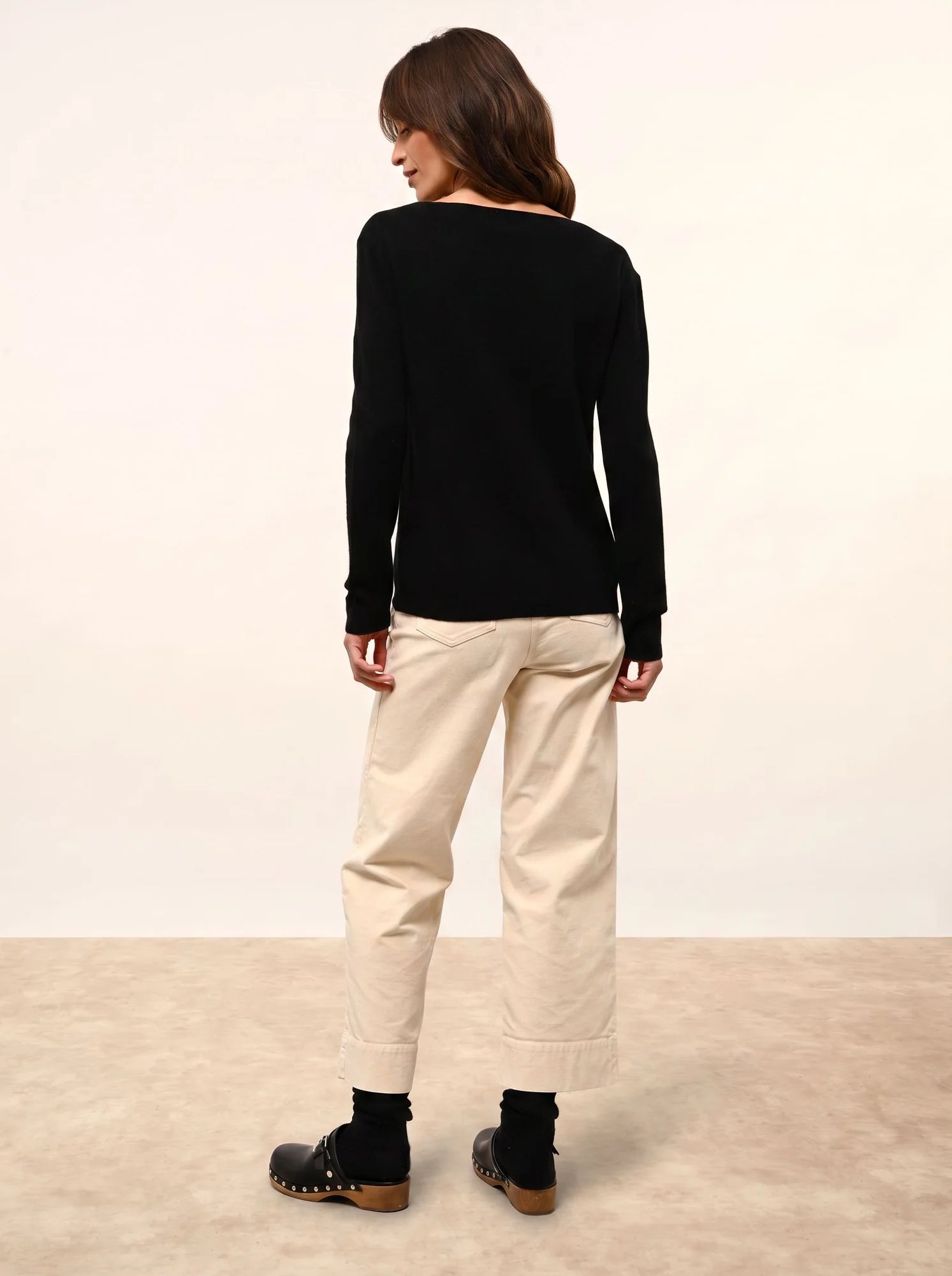 FIONA pull col rond noir