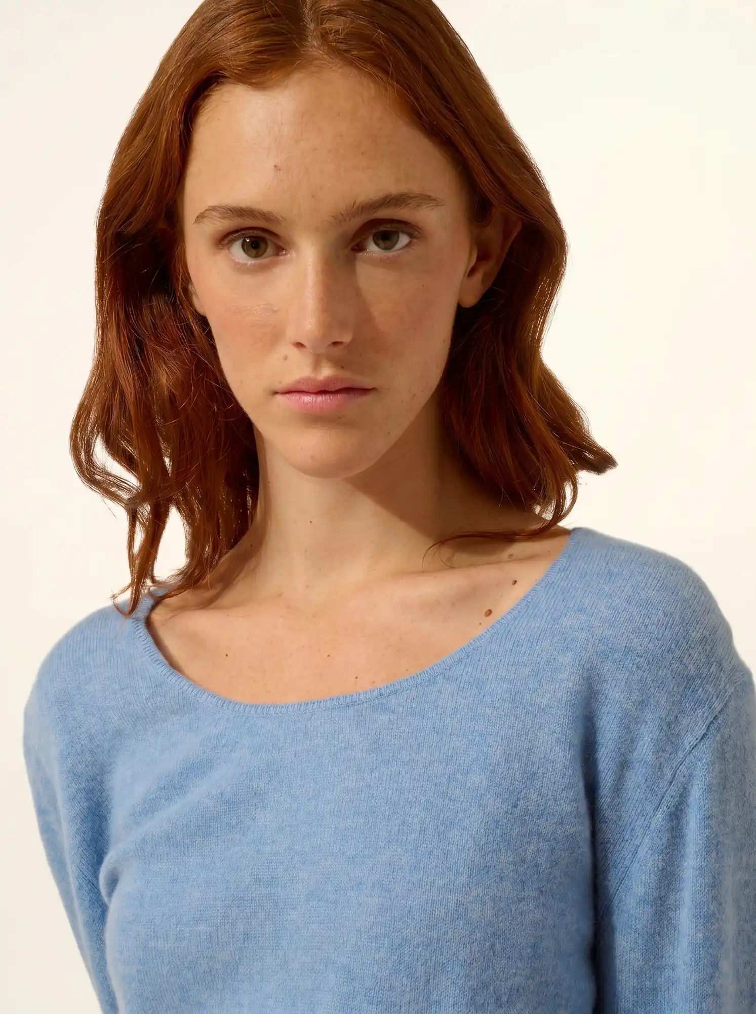 FIONA pullover rundhalsausschnitt himmelblau