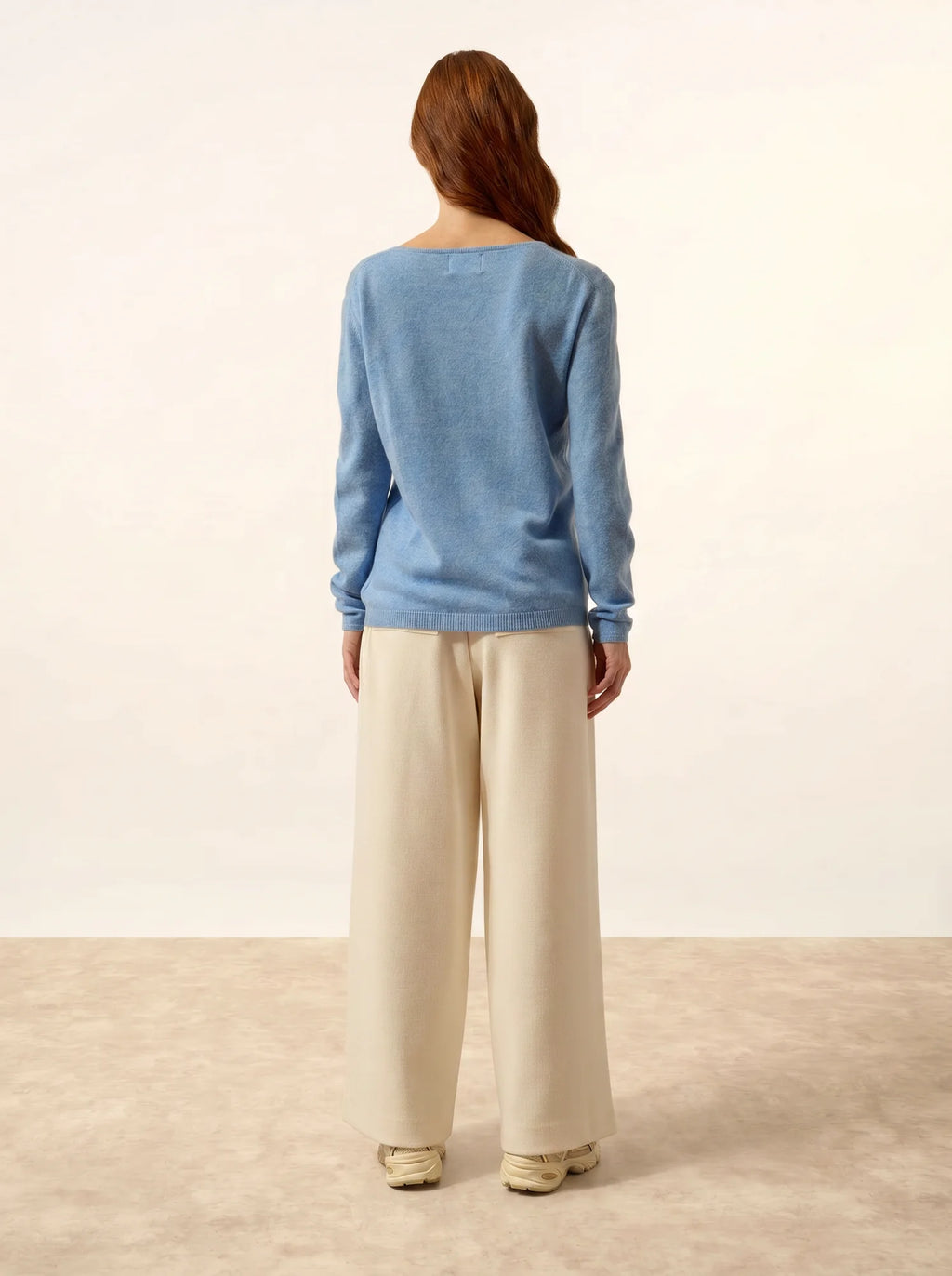 FIONA pullover rundhalsausschnitt himmelblau