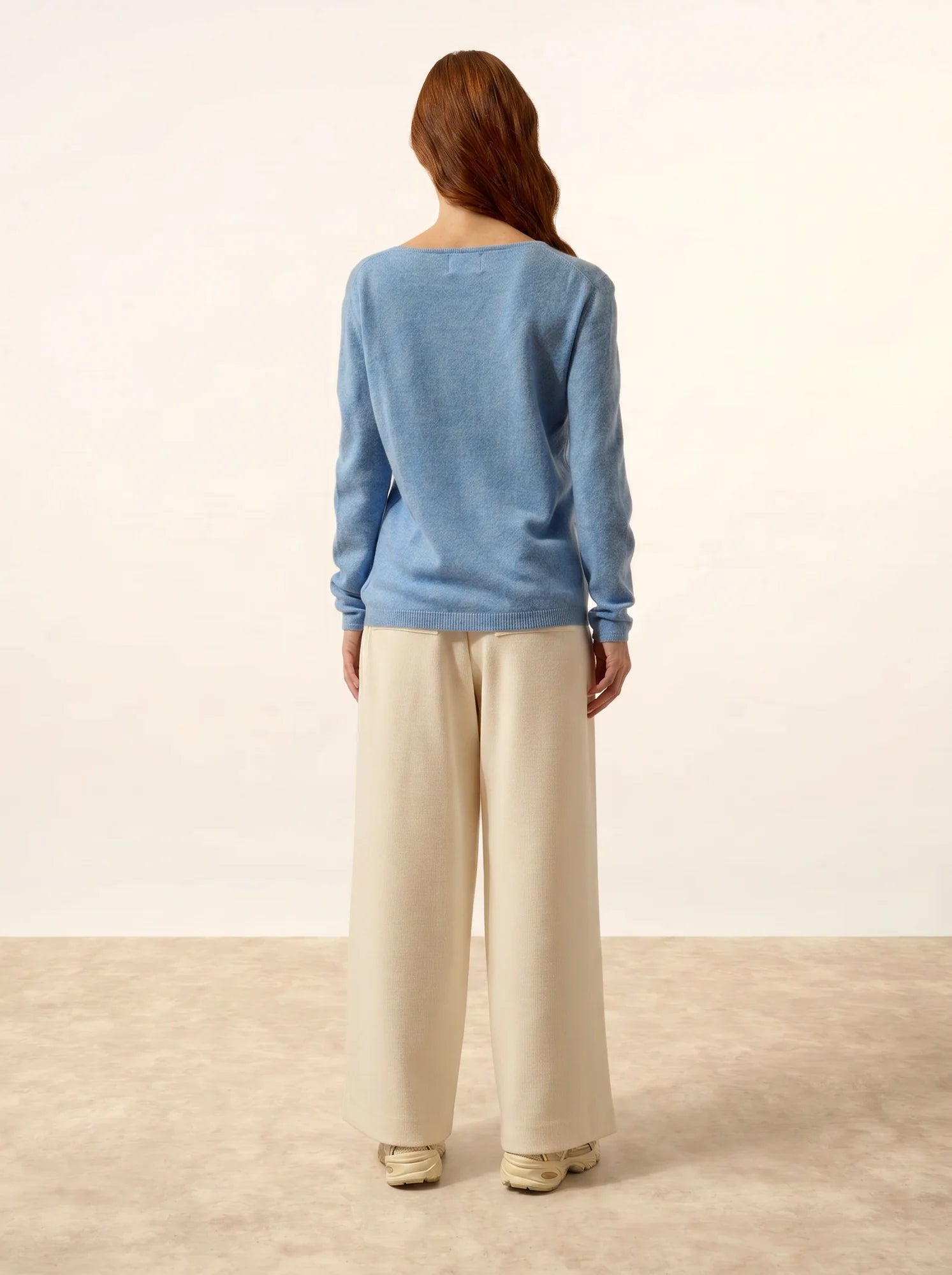 FIONA pullover rundhalsausschnitt himmelblau