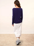 FIONA pull col rond violet