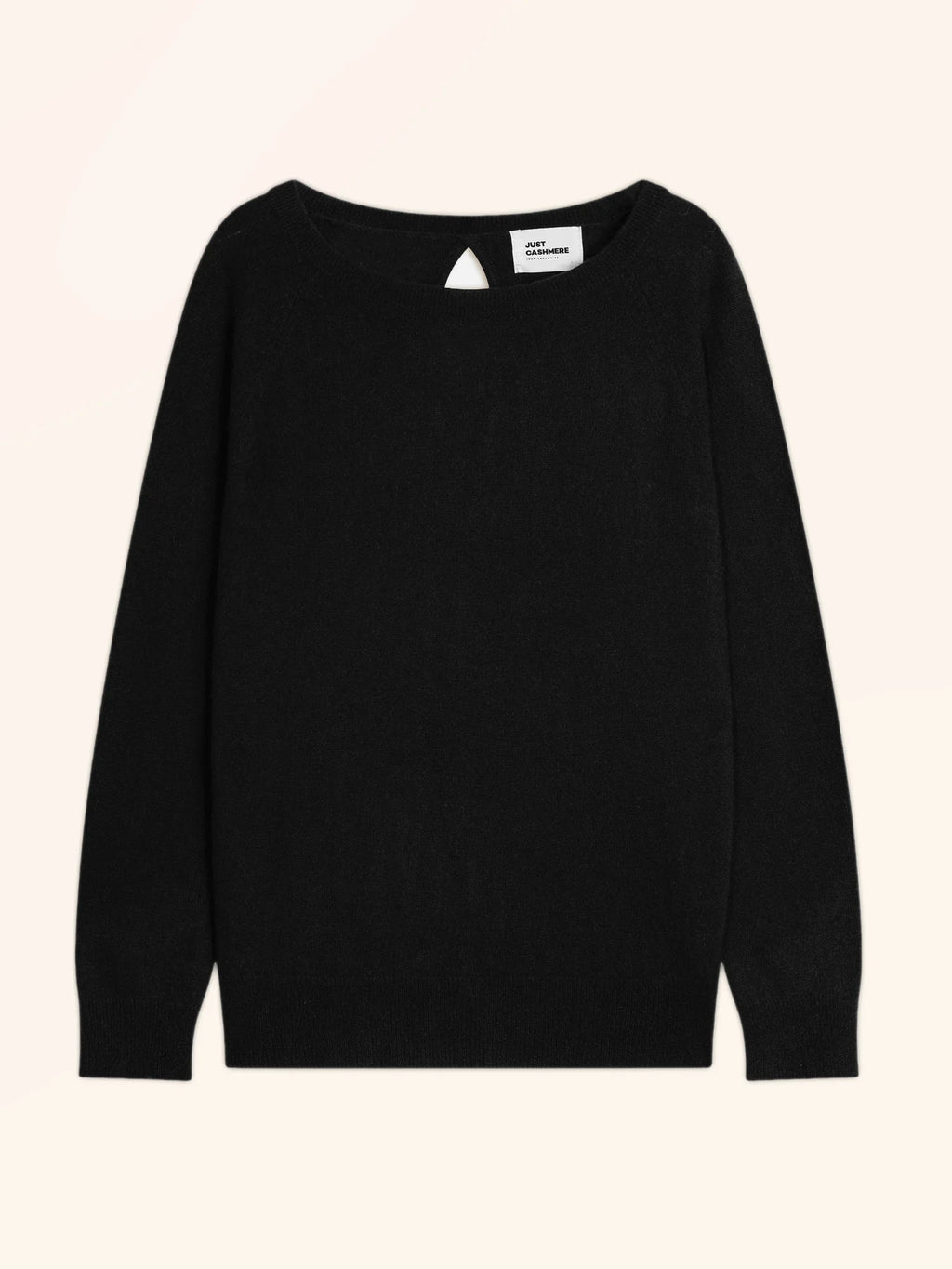 ABIGAILE pullover u-boot-ausschnitt tropfen hinten schwarz