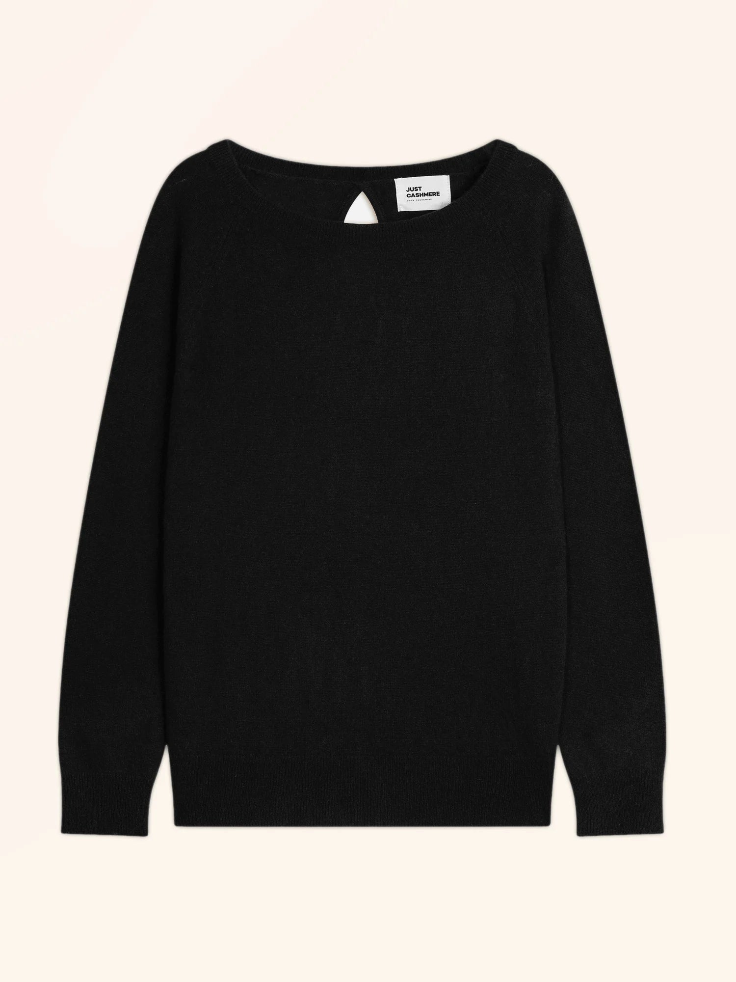 ABIGAILE pullover u-boot-ausschnitt tropfen hinten schwarz