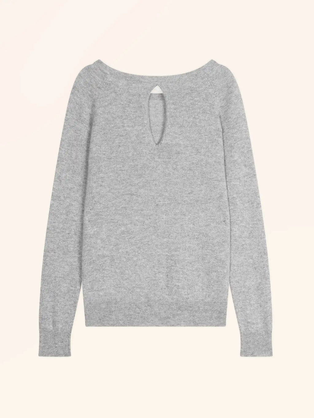 ABIGAILE pull col bateau goutte dos nuage chiné
