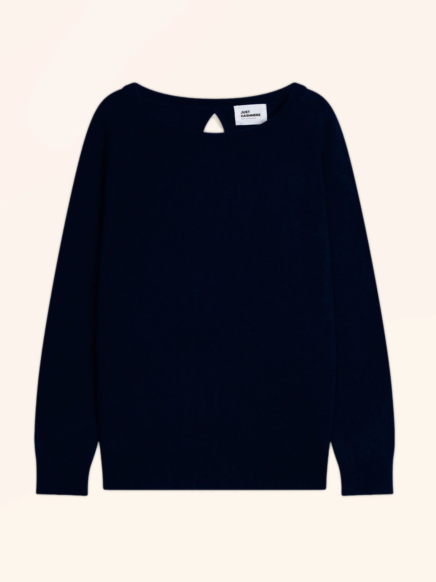 ABIGAILE pullover u-boot-ausschnitt tropfen hinten marineblau