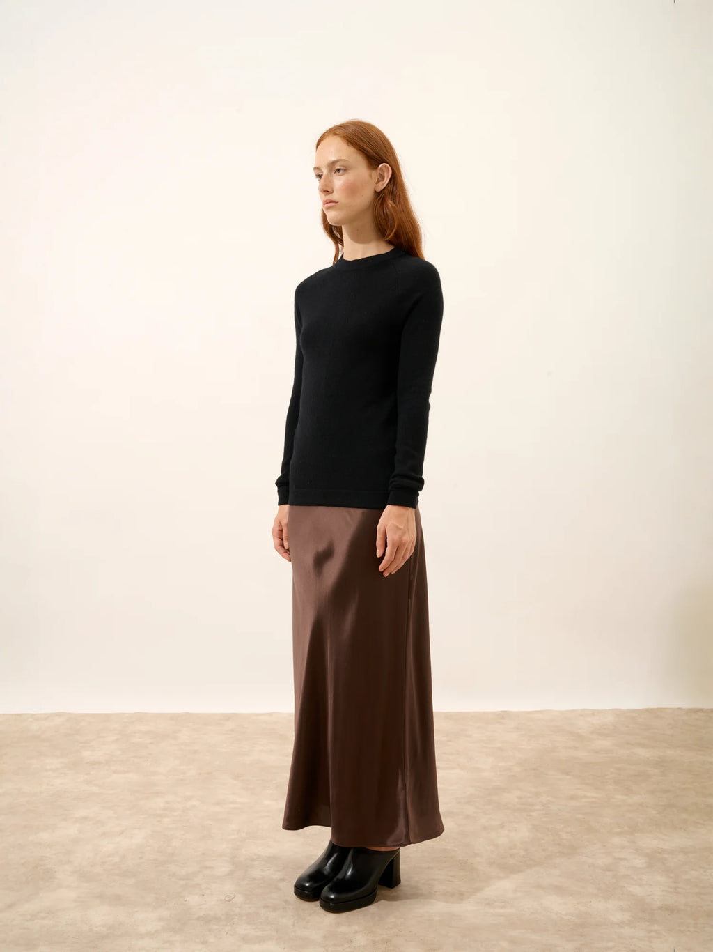 JANE pull col rond noir