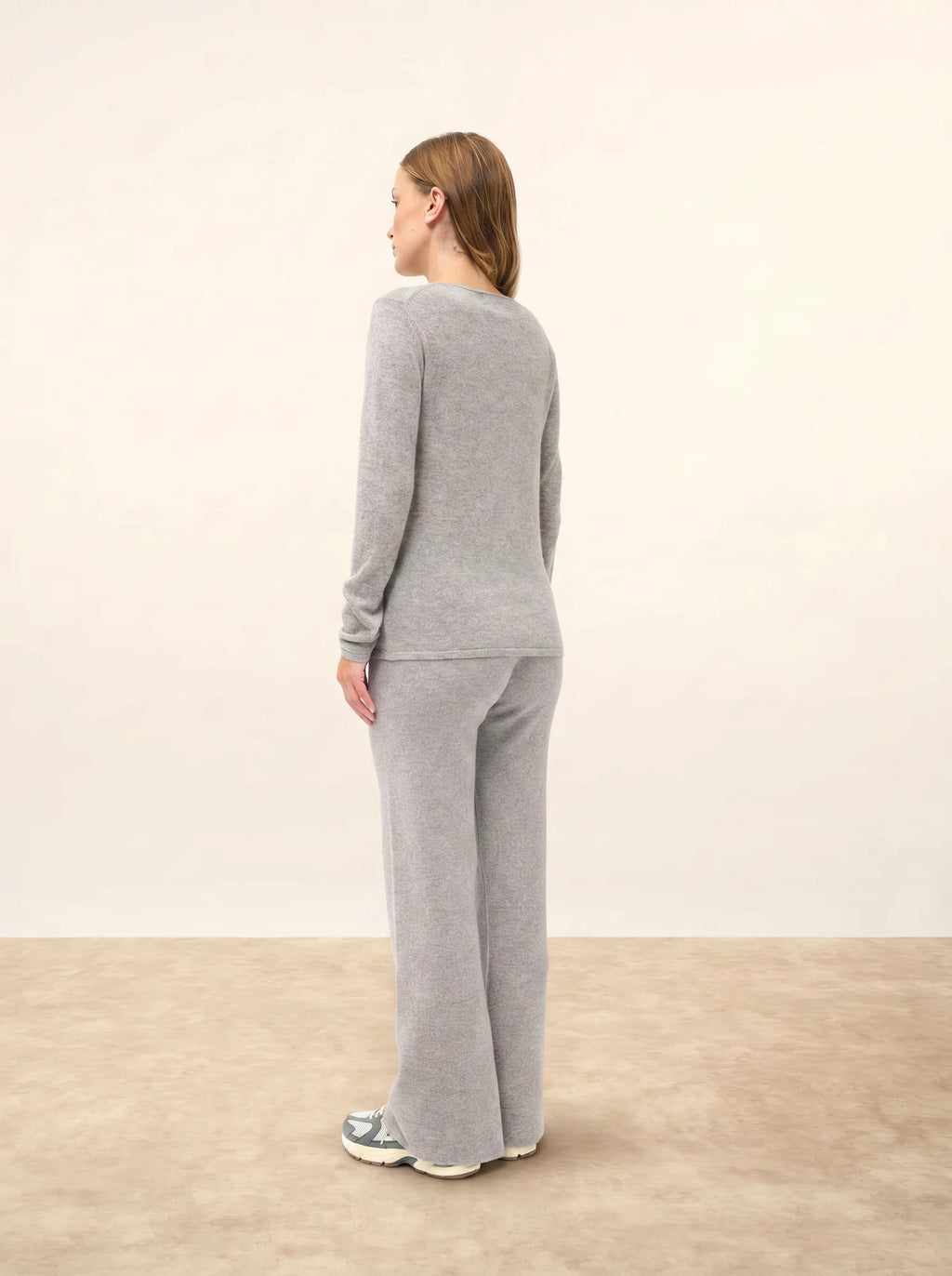 VIVIAN pullover rundhalsausschnitt wolke meliert