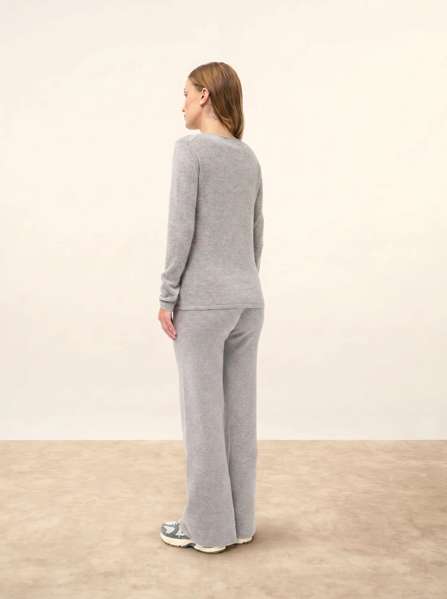VIVIAN pullover rundhalsausschnitt wolke meliert