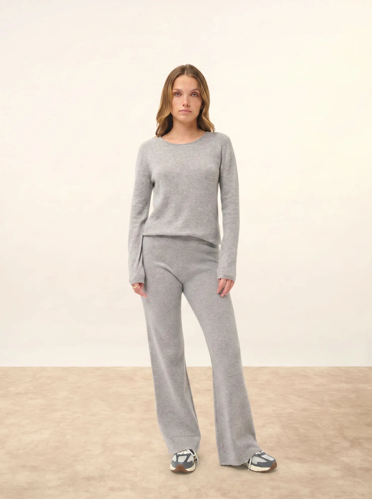 VIVIAN pullover rundhalsausschnitt wolke meliert