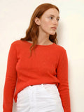 VIVIAN pullover rundhalsausschnitt orange