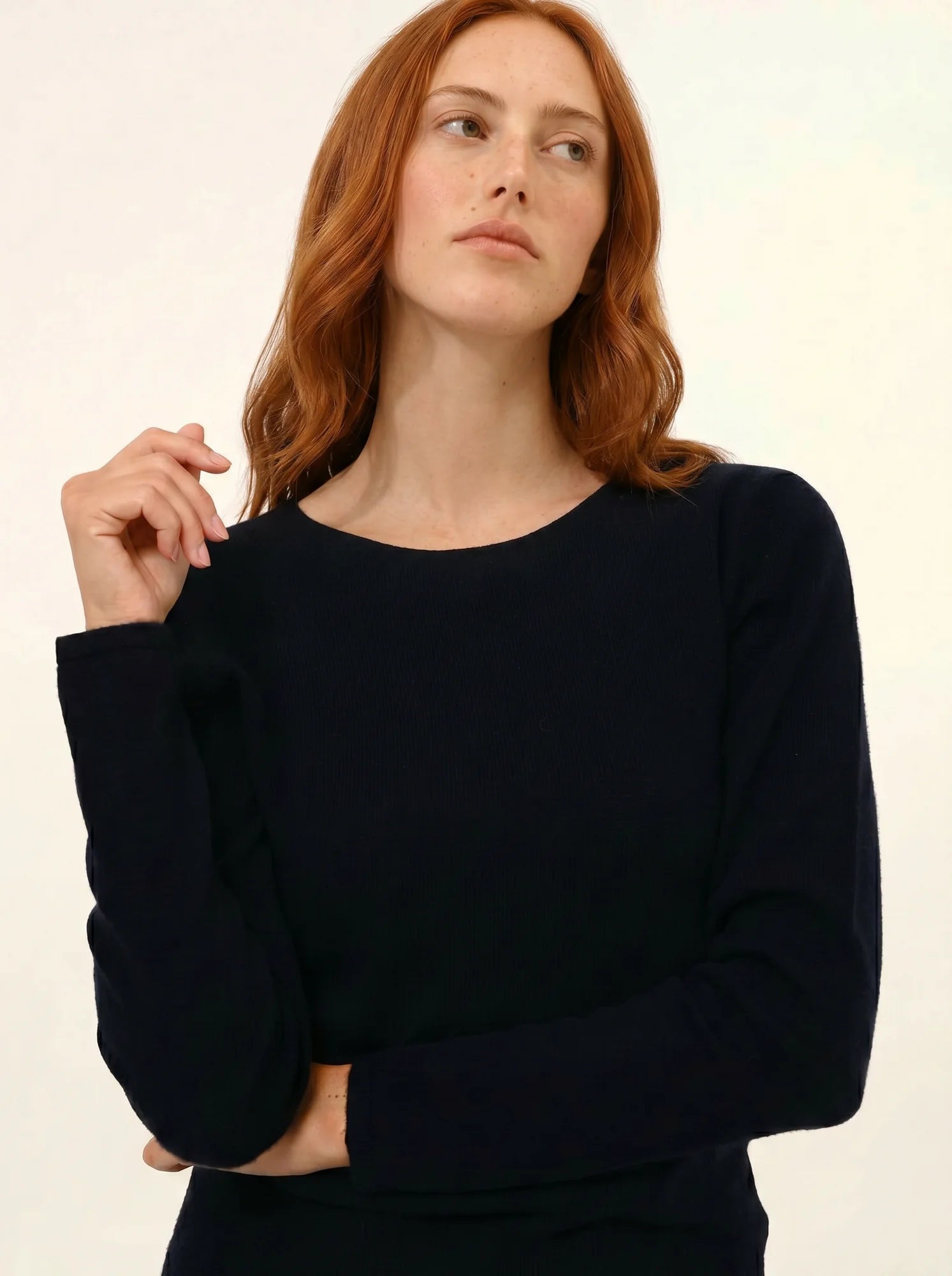 VIVIAN pullover rundhalsausschnitt marineblau