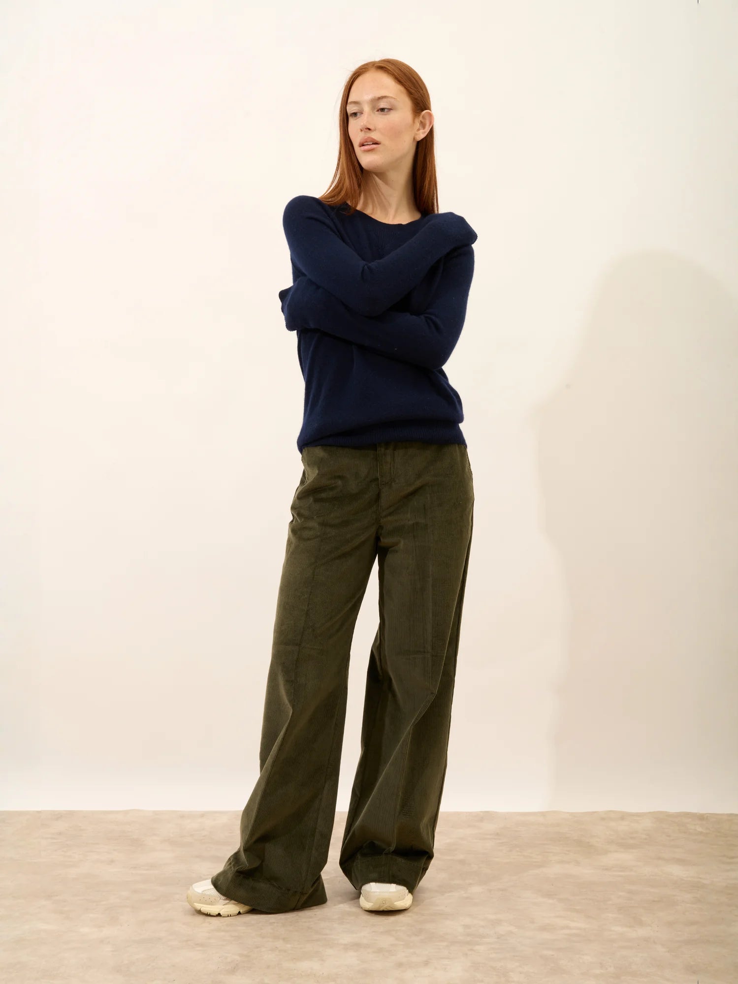 HELEN pullover rundhalsausschnitt marineblau