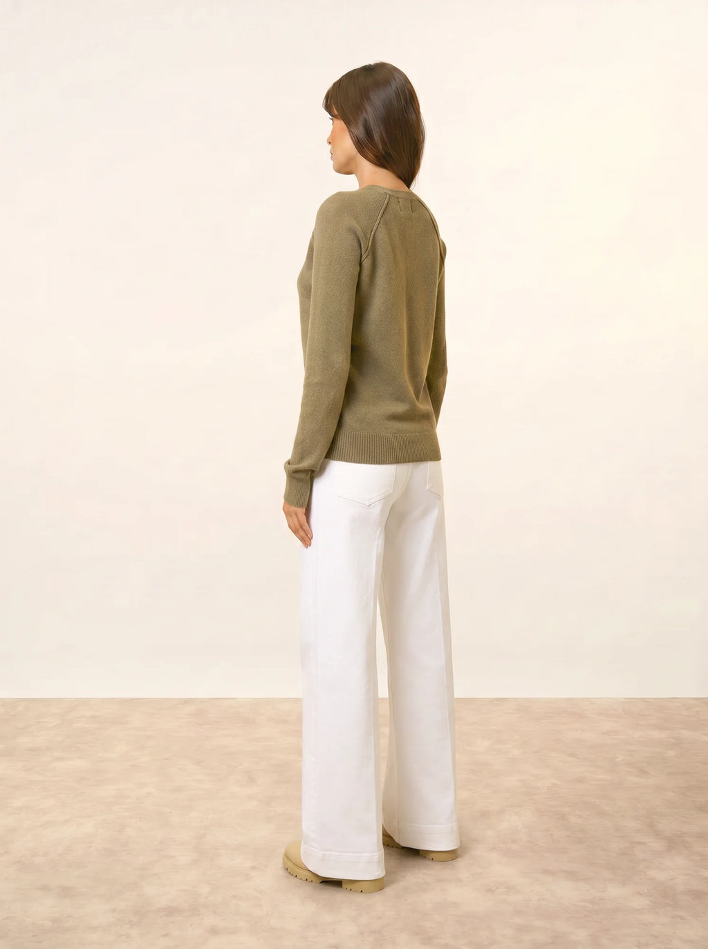 HELEN pullover rundhalsausschnitt army