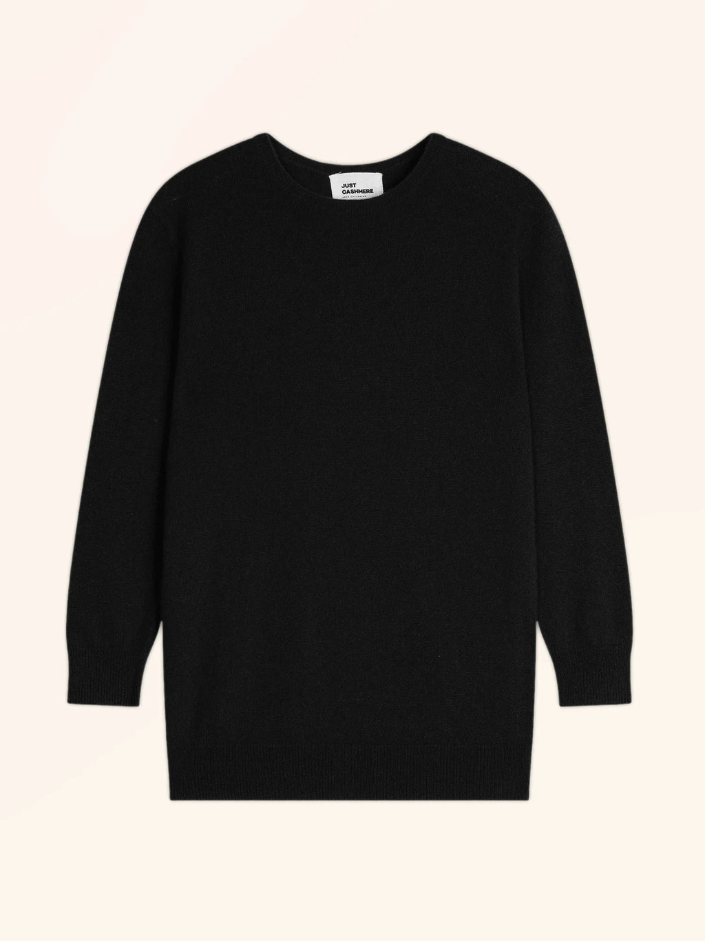 JANICE pullover rundhalsausschnitt geknöpft hinten schwarz