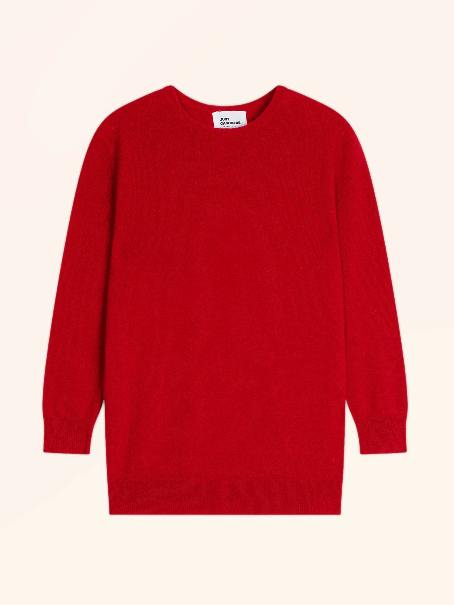 JANICE pullover rundhalsausschnitt geknöpft hinten rot