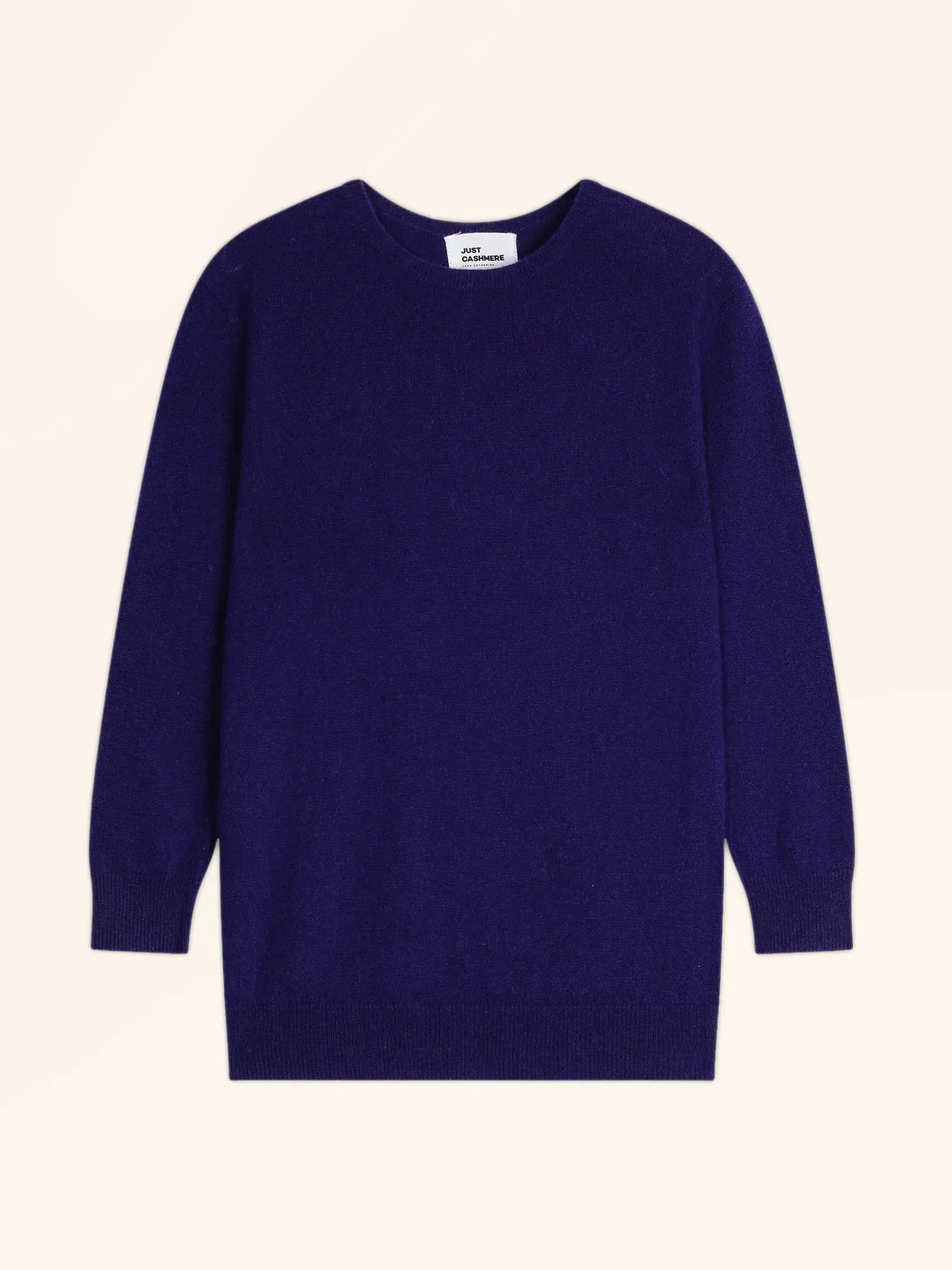 JANICE pullover rundhalsausschnitt geknöpft hinten violett