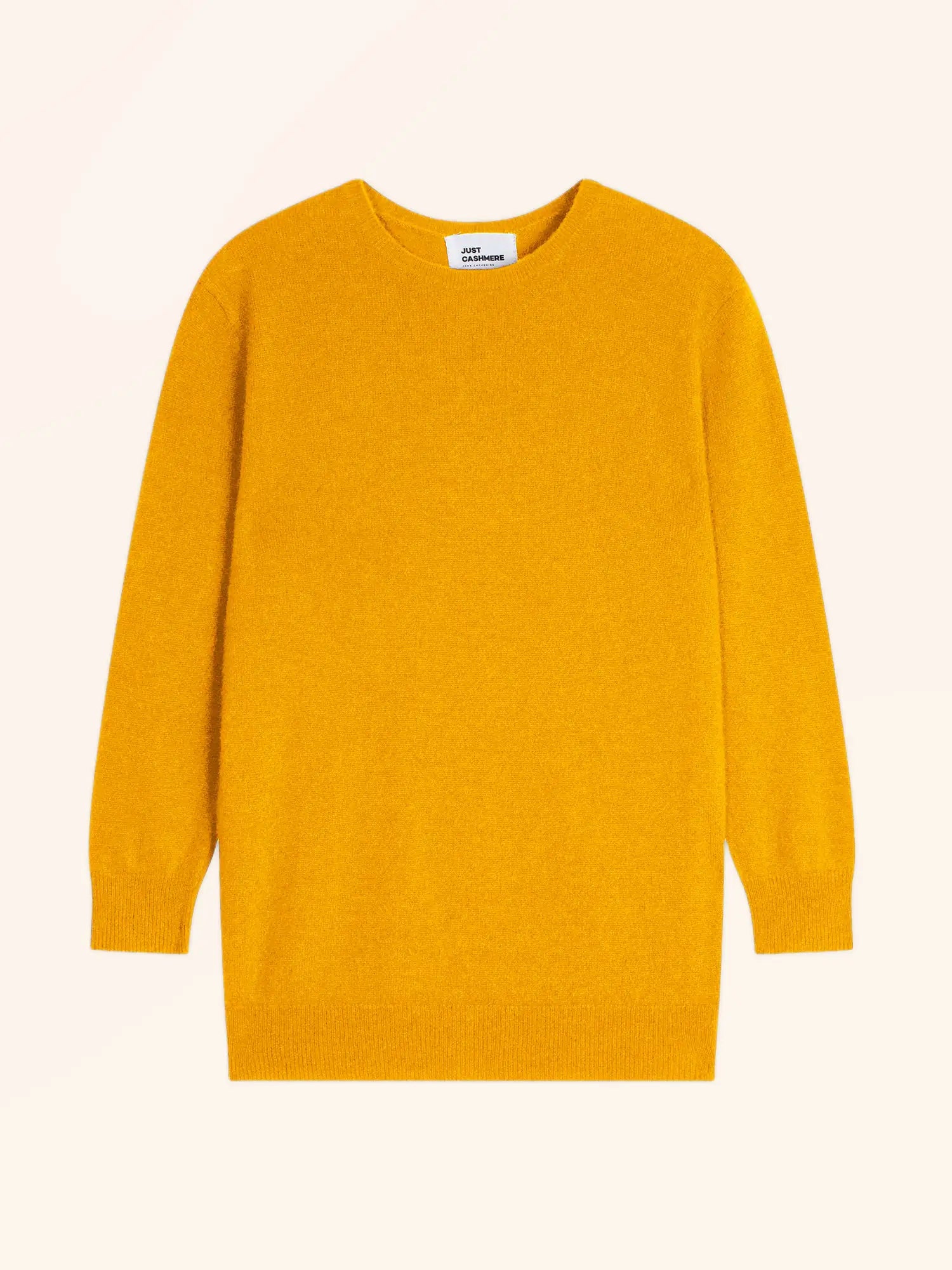 JANICE pullover rundhalsausschnitt geknöpft hinten curcuma