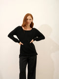 KAREN pullover u-boot-ausschnitt schwarz
