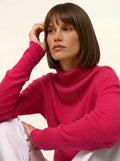 LEXIE pullover rollkragen fuchsia
