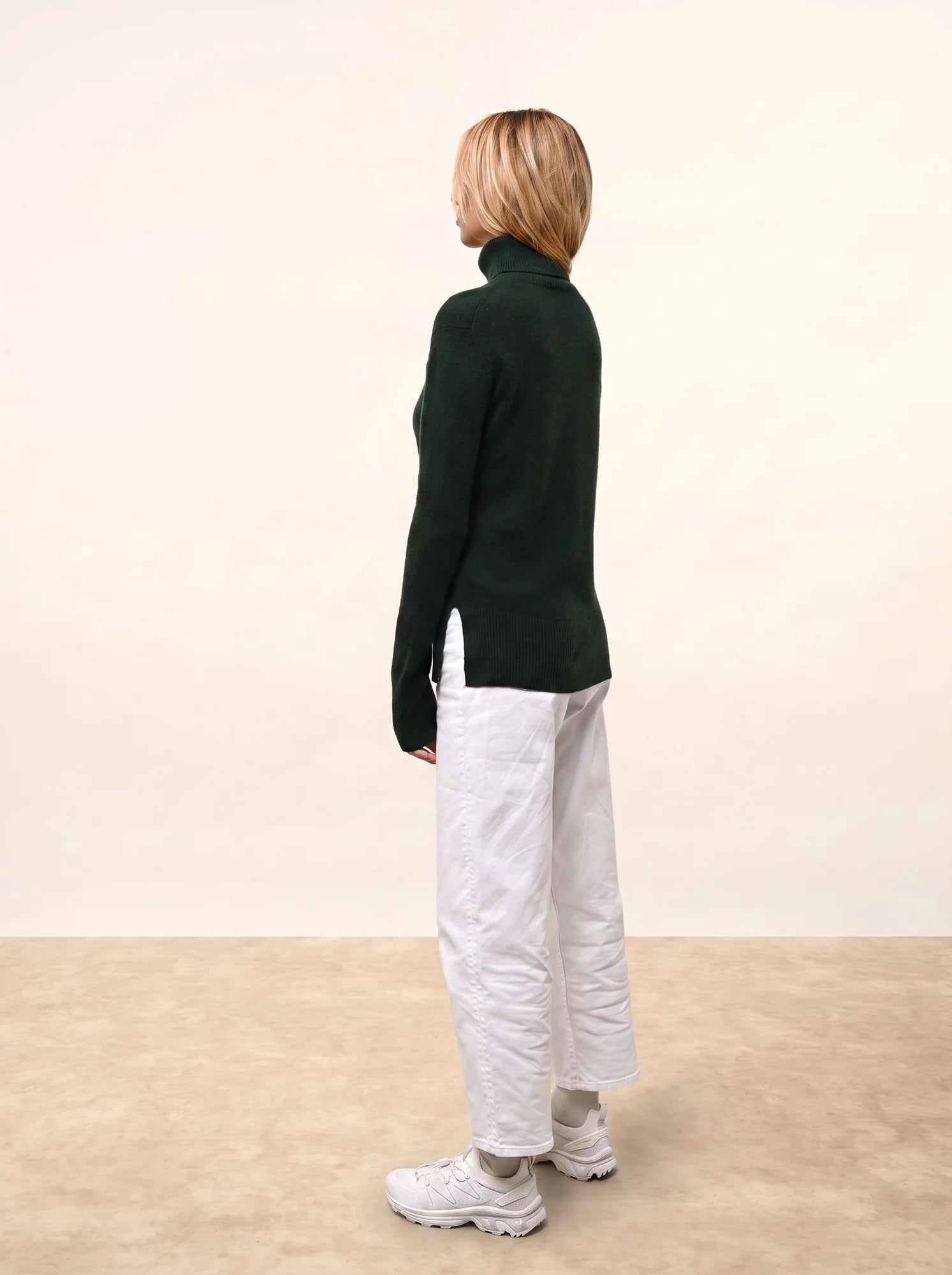 LEXIE pullover rollkragen zypresse