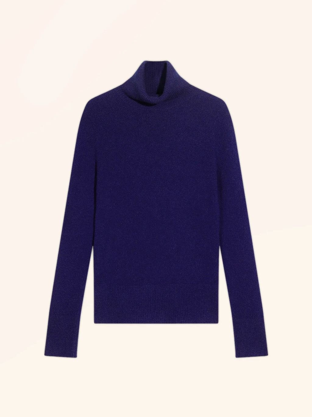 LEXIE pull col roulé violet