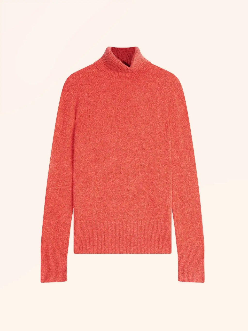 LEXIE pullover rollkragen orange meliert