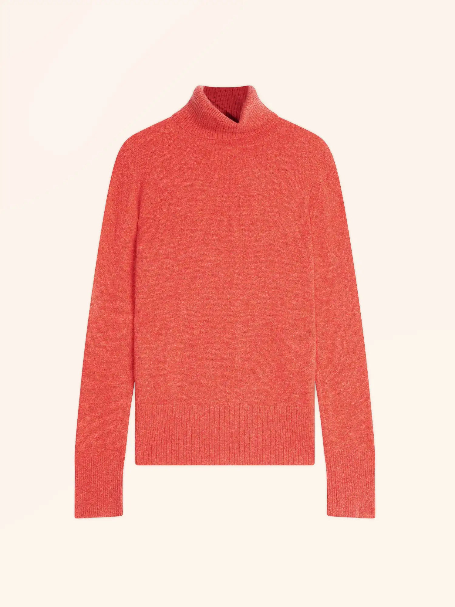LEXIE pullover rollkragen orange meliert