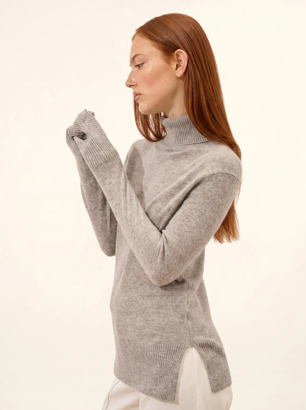 LEXIE pullover rollkragen wolke meliert
