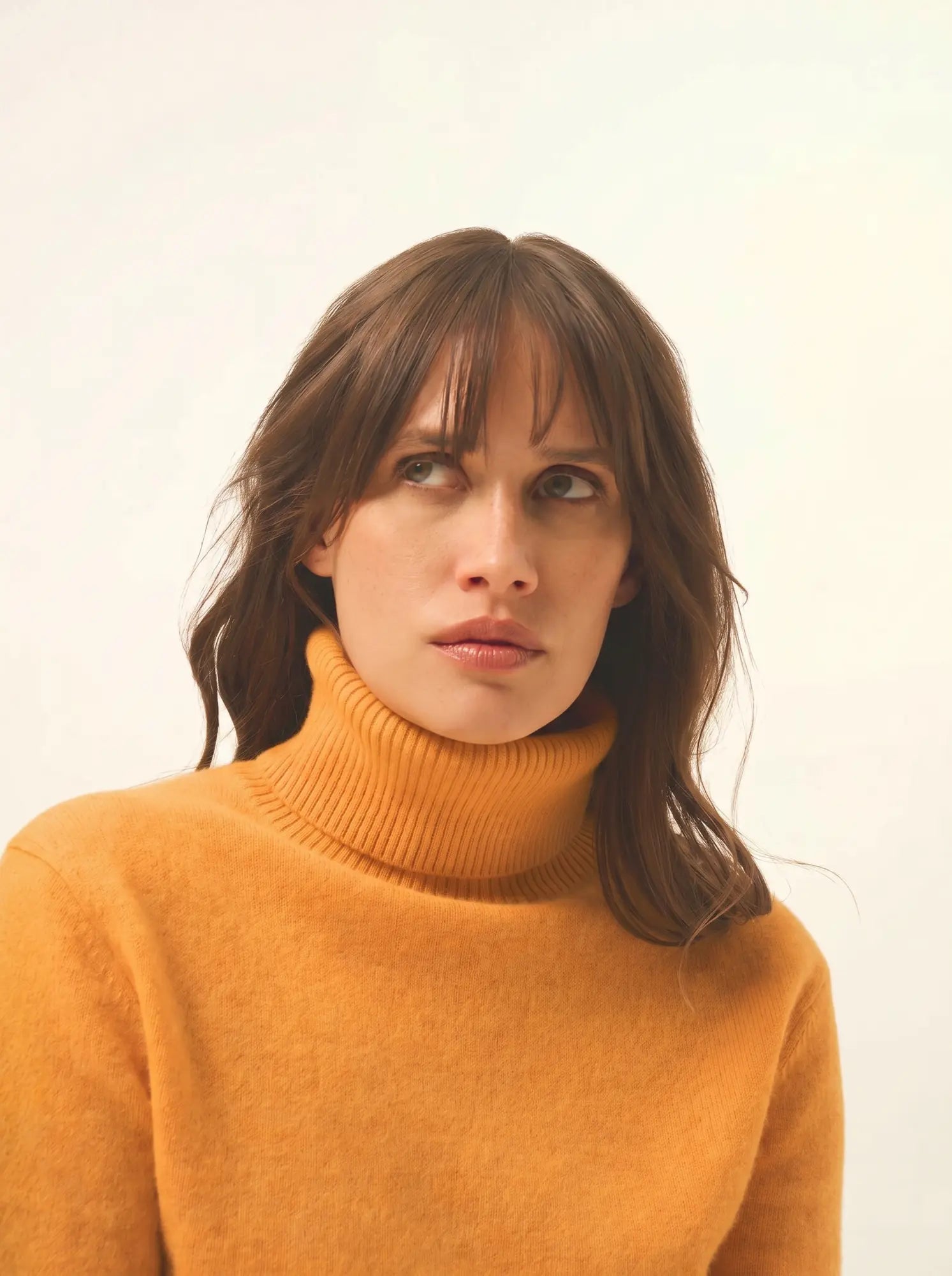 LEXIE pullover rollkragen curcuma