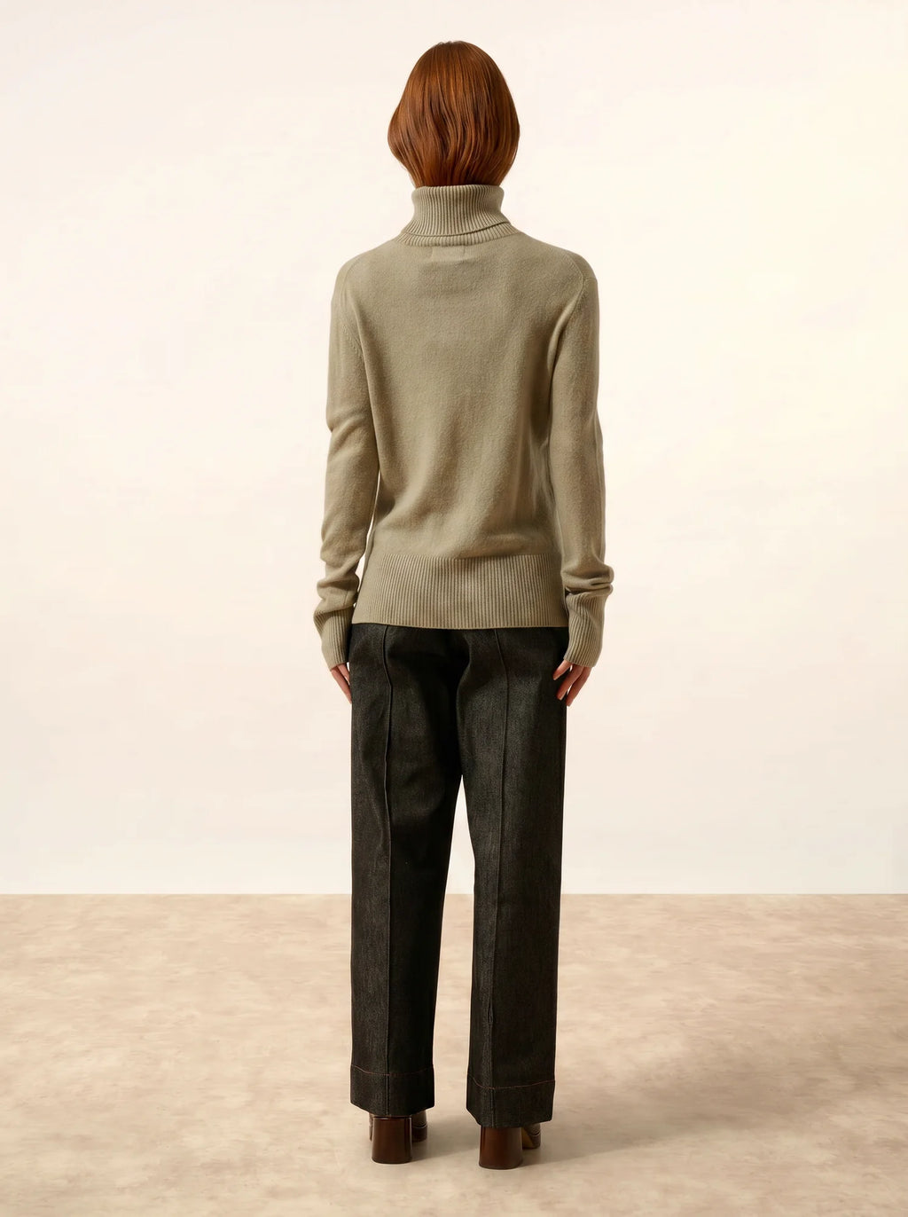 LEXIE pullover rollkragen oliv
