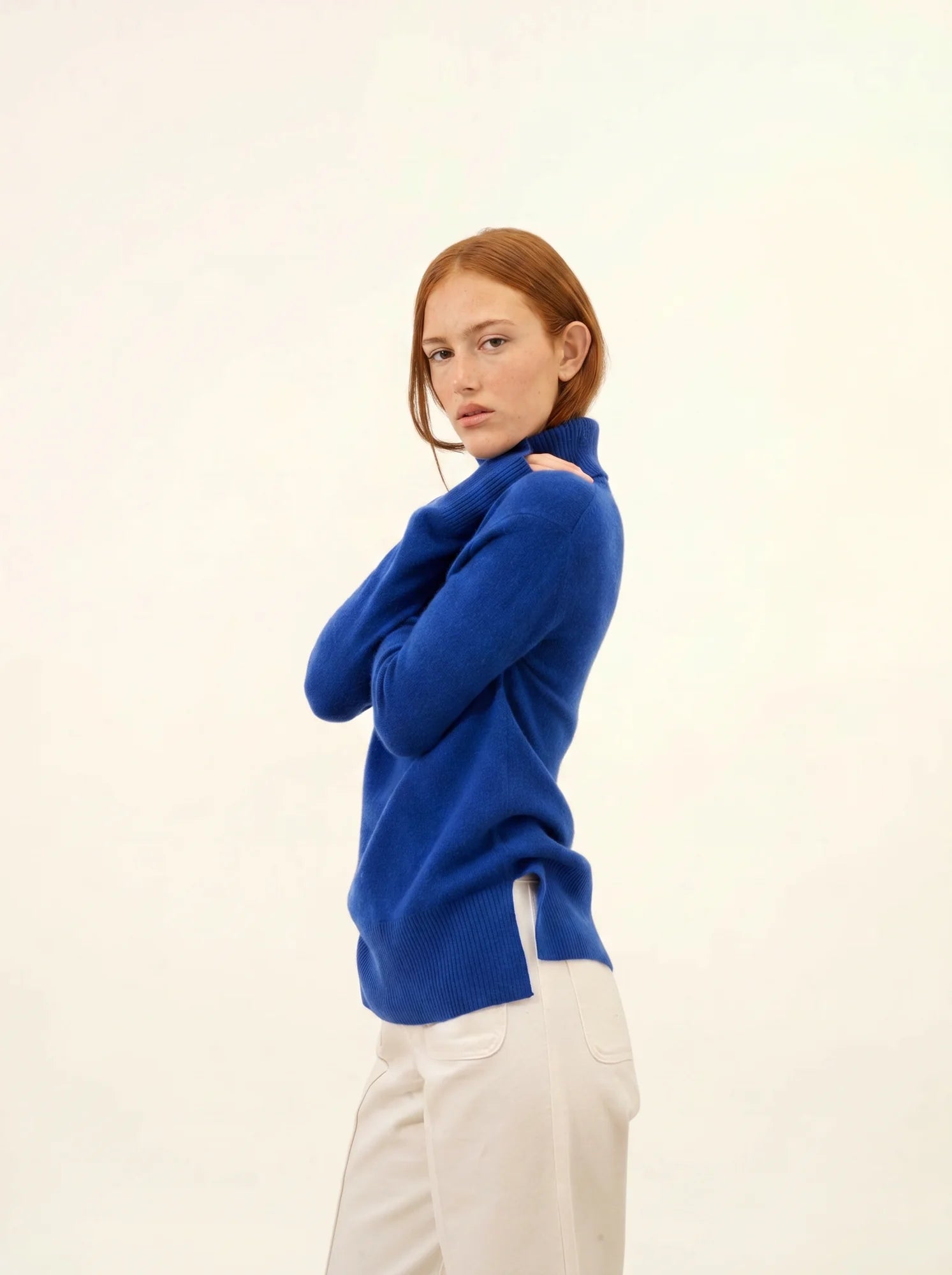 LEXIE pullover rollkragen ultramarin