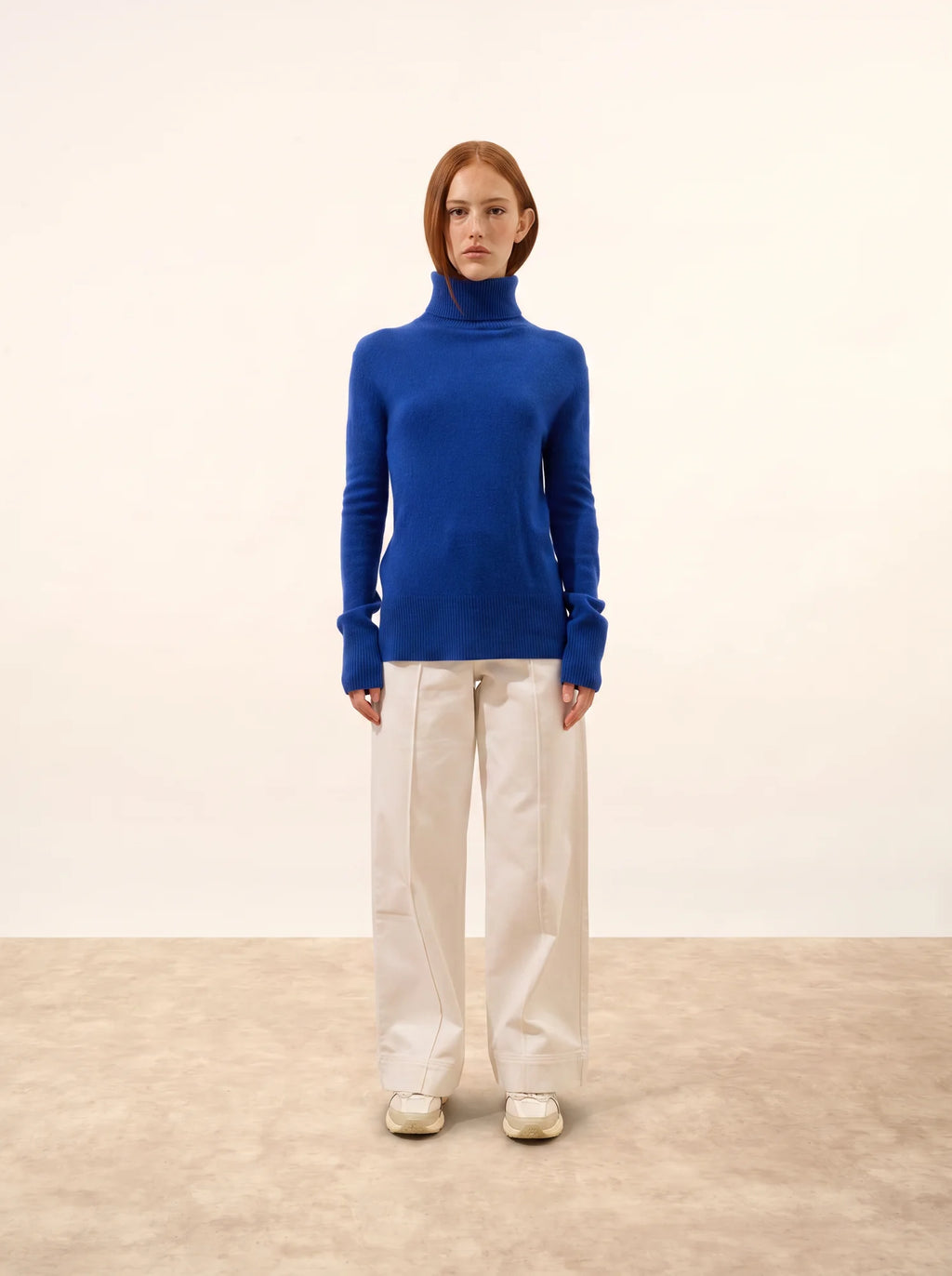LEXIE pull col roulé outremer