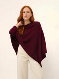 MEREDITH poncho bordeaux
