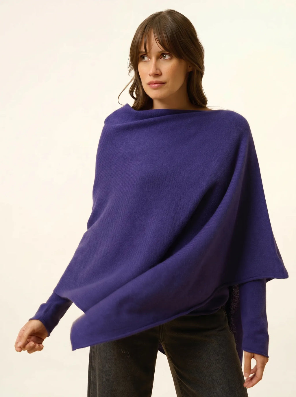 MEREDITH poncho violett