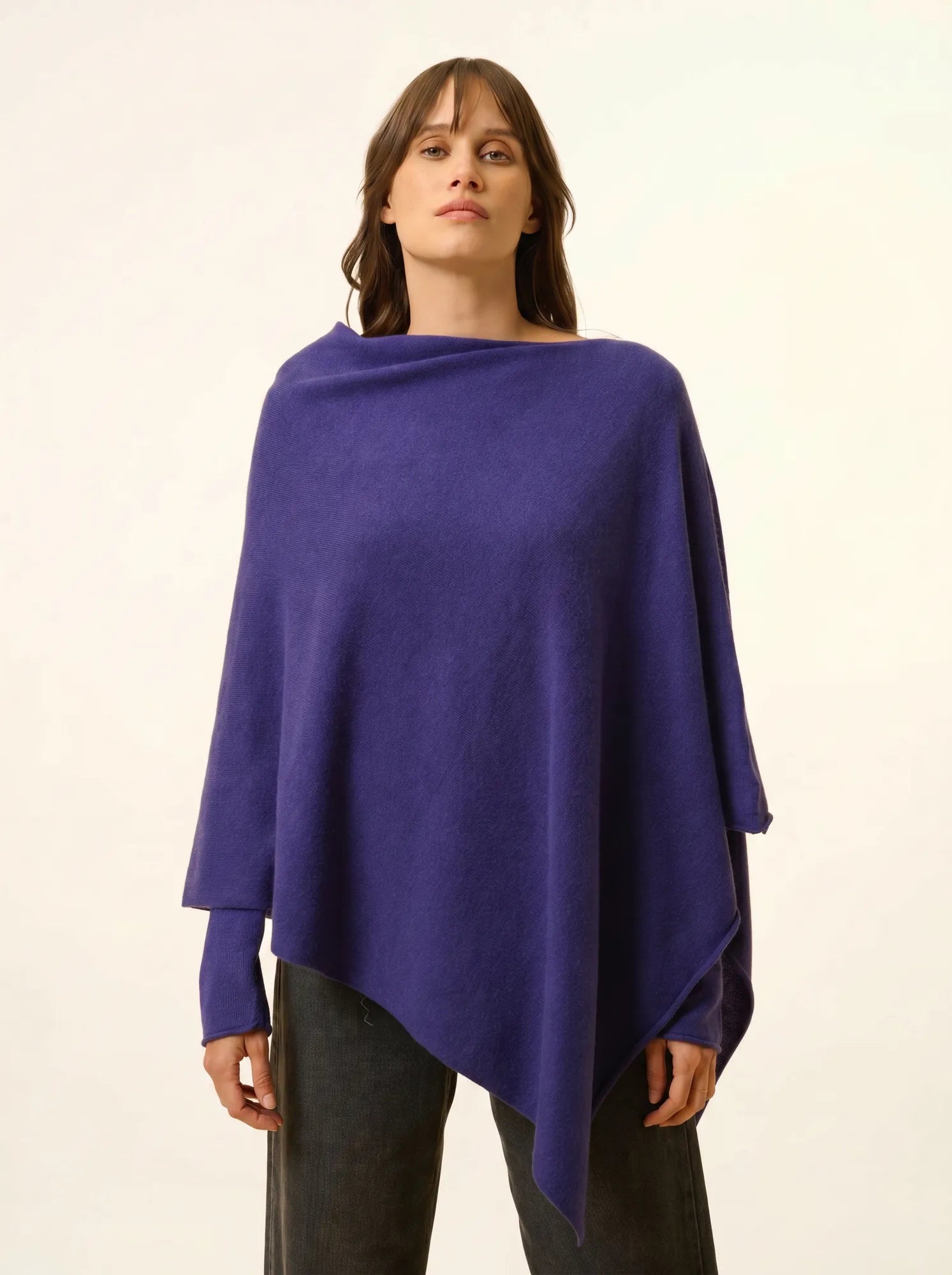 MEREDITH poncho violett