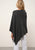 MEREDITH poncho anthracite chiné 100% cachemire