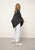 MEREDITH poncho anthracite chiné 100% cachemire