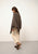 MEREDITH poncho taupe chiné 100% cachemire