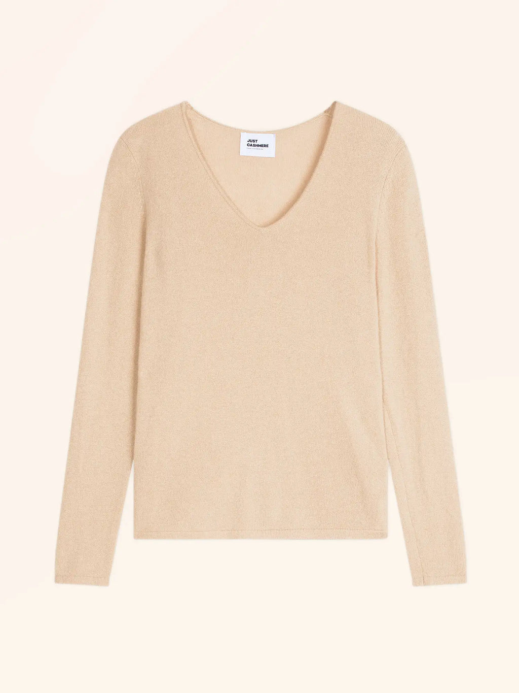 JOAN pullover v-ausschnitt sand