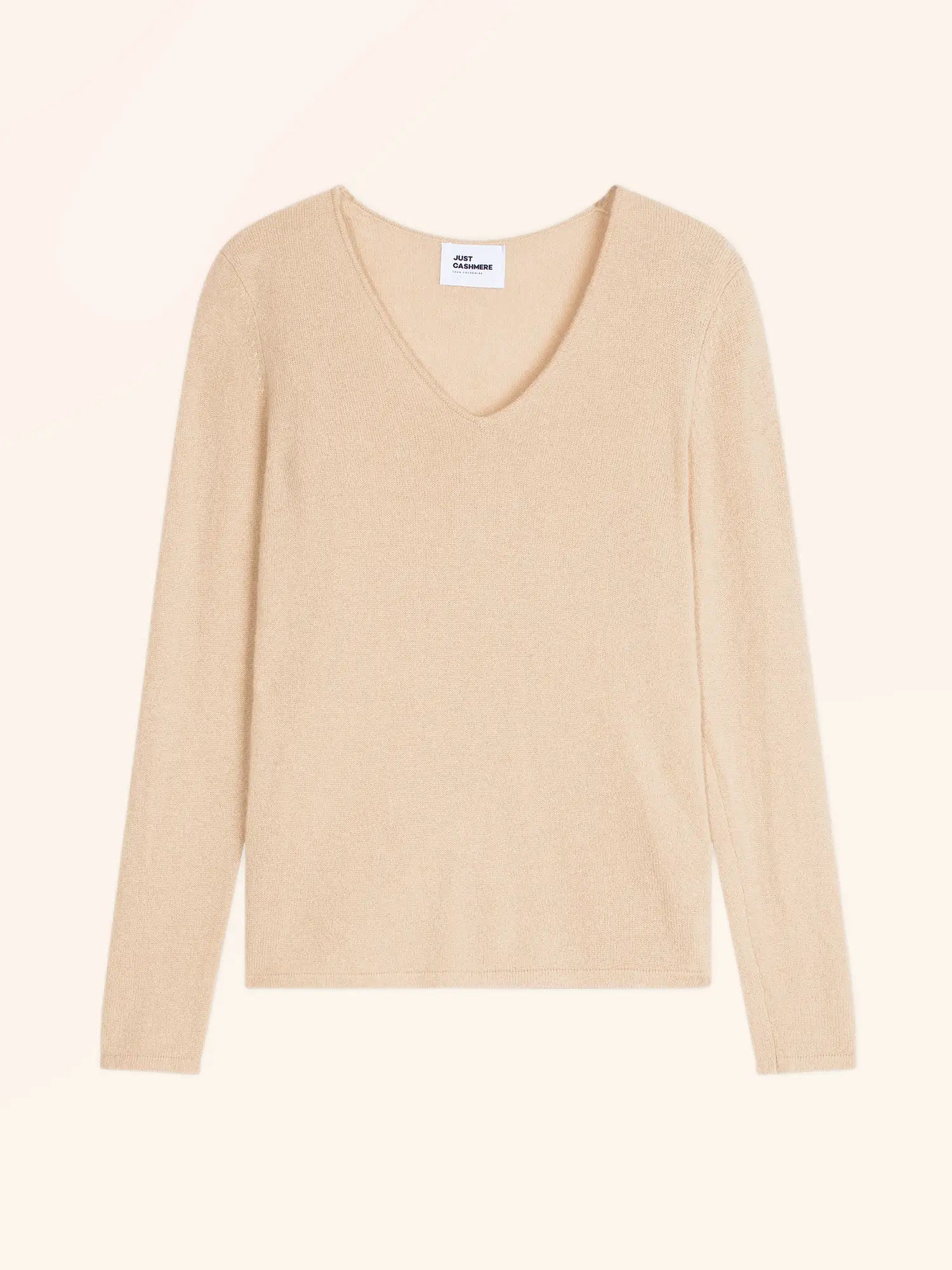 JOAN pullover v-ausschnitt sand