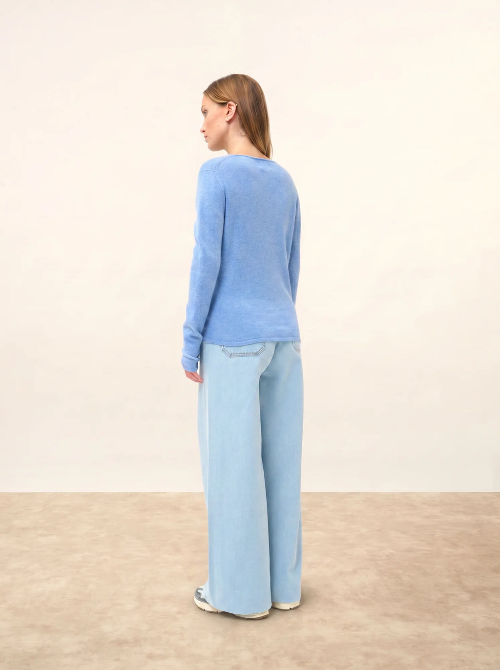 JOAN pullover v-ausschnitt himmelblau